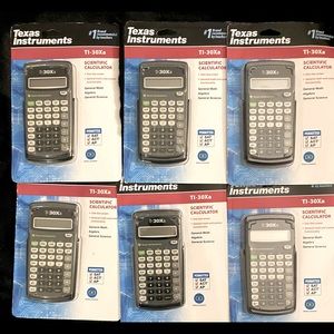 Six Brand New Texas Instrument Calculators